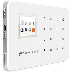 VisorTech GSM-Alarmanlage mit Funk- & Handynetz-Anbindung XMD-4400.pro VisorTech GSM-Funk-Alarmanlagen