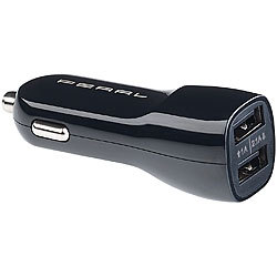 Lescars Kfz-USB-Ladegerät mit Standortmarker, Bluetooth, 12/24V, 2x USB, 2,1 A Lescars Mini-Schlüsselfinder mit App & GPS-Ortung, für Haus-Automation