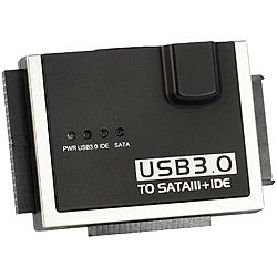Xystec Universal-Festplatten-Adapter für IDE/SATA auf USB 3.0, inkl. Netzteil Xystec SATA-Festplatten-Adapter