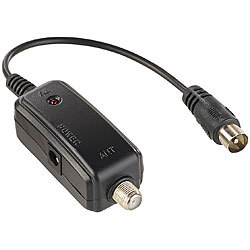 auvisio Aktive Zimmerantenne für DVB-T/T2/DAB/DAB+, +30 dB, LTE-Filter, weiß auvisio Aktive DVB-T2-Antennen mit DAB-Empfang