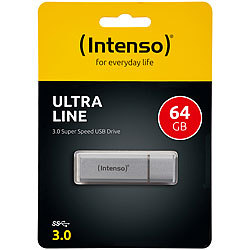Intenso Ultra Line 64 GB Speicherstick USB 3.0 silber Intenso USB-3.0-Speichersticks
