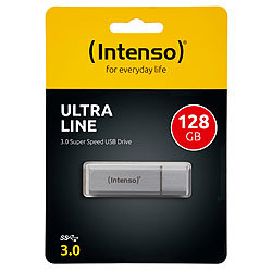 Intenso Ultra Line USB-3.0-Speicherstick mit 128 GB, silber Intenso USB-3.0-Speichersticks