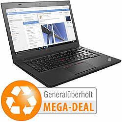 Lenovo ThinkPad T460, 14"/35,6cm, Core i5, 16GB, 512GB SSD (generalüberholt) Lenovo Notebooks