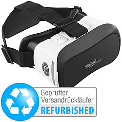 auvisio Virtual Brille V6,Bluetooth, Magnetschalter (Versandrückläufer) auvisio Virtual-Reality-Brillen für Smartphones