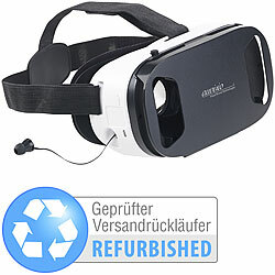 auvisio Virtual-Reality-Brille, In-Ear-Headset, Versandrückläufer auvisio