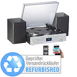 auvisio Plattenspieler/Digitalisierer, DAB+, CD, Bluetooth, Versandrückläufer auvisio DAB-HiFi-Stereoanlagen & Audio-Digitalisierer für Schallplatten, CDs und Kassetten