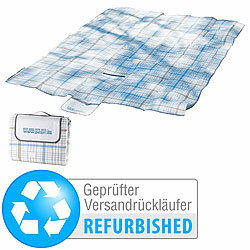 PEARL Wasserdichte XXL-Picknick-Decke aus Fleece, Versandrückläufer PEARL  