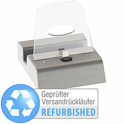 Callstel Docking-Station für iPhone, iPad mini & iPod, Versandrückläufer Callstel iPhone, iPad & iPod Ladestationen