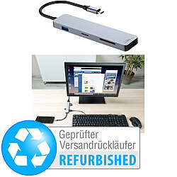 Callstel USB-Hub DeX Smartphone-PC-Adapter, USB C PD, Versandrückläufer Callstel DeX Smartphone-PC-Adapter und USB-Hubs