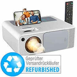 SceneLights LED-Full-HD-Beamer, native 1080p, 800 ANSI-Lumen, Versandrückläufer SceneLights