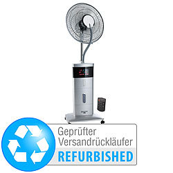 Sichler Haushaltsgeräte Ventilator m. Nebel, Ionisator, Anti-Mücken-Funkt. (Versandrückläufer) Sichler Haushaltsgeräte Sprühnebel-Standventilatoren mit Ionisator 
