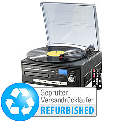 auvisio Stereoanlage MHX-550.LP für Schallplatte, CD uvm.  (Versandrückläufer) auvisio