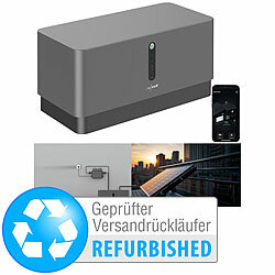 revolt Universal-Plug-&-Play-Akkuspeicher, Versandrückläufer revolt LiFePo4-Akkus mit BMS, MPPT, WLAN und App