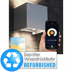 Hama WLAN-Wandleuchte mit CCT-LED, App, Versandrückläufer Hama WLAN-Wandleuchten mit CCT-LED, App- und Sprach-Steuerung