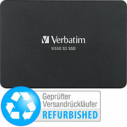 Verbatim Vi550 S3 SSD, 2 TB, 2.5", SATA III, 7 mm flach, Versandrückläufer Verbatim