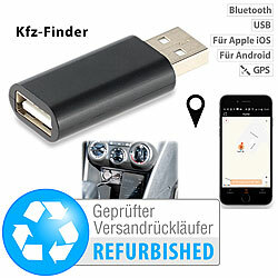 Lescars Kfz-Finder USB-Adapter mit Bluetooth, Versandrückläufer Lescars USB-Standortmarker mit Bluetooth