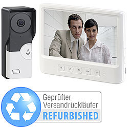 Somikon Video-Türsprechanlage mit 17,8-cm-Farbdisplay, Versandrückläufer Somikon Video-Türsprechanlagen erhältlich auf eMall