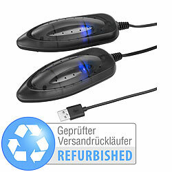 infactory Portabler USB-Schuhtrockner mit UV-Licht Versandrückläufer infactory