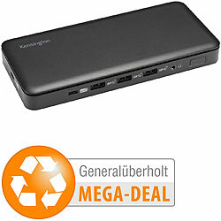 Kensington SD4839P USB-C-Dock mit 85-W-Netzteil, schwarz (generalüberholt) Kensington Notebook Dockingstations