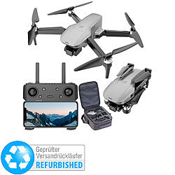 Simulus Faltbare GPS-Drohne mit 4K-Cam, 3-Achsen-Gimbal, Versandrückläufer Simulus 