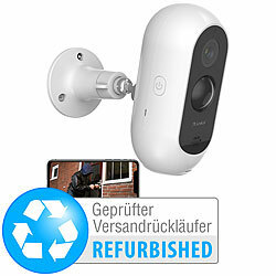 7links Akku-Outdoor-IP-Überwachungskamera, Full HD, Versandrückläufer 7links Akkubetriebene IP-Full-HD-Überwachungskameras mit App ELESION