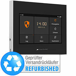 VisorTech WLAN-Funk-Alarmanlage mit IPS-Touch-Display, Versandrückläufer VisorTech WLAN-Alarmanlagen mit GSM-Handynetz-Anbindungen