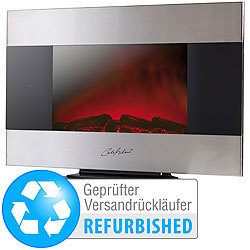 Carlo Milano Premium-Elektro-Kamin, Wand- & Standmontage (Versandrückläufer) Carlo Milano Elektrokamine zur Wand- und Standmontage