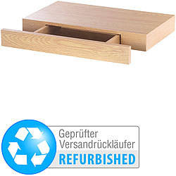 Carlo Milano Wandregal mit versteckter Schublade, 40 x 5 x 25 cm, Versandrückläufer Carlo Milano Wandregale mit Schubladen 