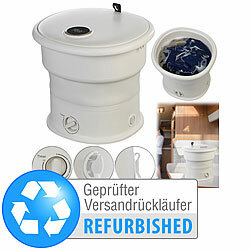 Sichler Haushaltsgeräte Mini machine à laver de voyage pliable, jusqu'à 1,5 kg, retour de marchandises Sichler Haushaltsgeräte machines à laver de voyage mini pliables disponible sur eMall