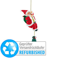 infactory Kletternder Weihnachtsmann "Santa Crawl" (Versandrückläufer) infactory Singende und kletternde Weihnachtsmänner zum Aufhängen