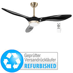Sichler Haushaltsgeräte 2in1-Deckenventilator & LED-Lampe, 1000 lm, Versandrückläufer Sichler Haushaltsgeräte Deckenventilatoren mit LED-Lampen