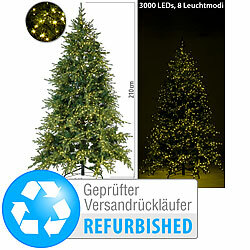 infactory Künstlicher Premium-Weihnachtsbaum mit 3000 LEDs, Versandrückläufer infactory 