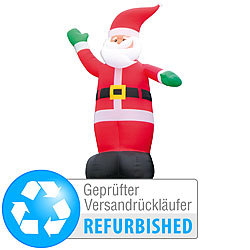 infactory Selbstaufblasender XXL-Weihnachtsmann, 6 m (refurbished) infactory Selbstaufblasende Weihnachtsmänner