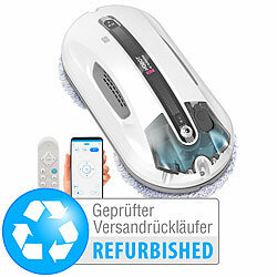 Sichler Exclusive HOBOT-R3 Profi-Fensterputz-Roboter, Versandrückläufer Sichler Exclusive Fensterputz-Roboter mit Dual-Sprüh-Funktion, Bluetooth und App