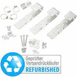 revolt Balkon-Geländer-Halterungen für Solarmodule, Versandrückläufer revolt Balkon-Geländer-Halterungen für Solarmodul