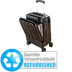 Xcase Handgepäck-Trolley mit Laptop-Fach, Versandrückläufer Xcase Handgepäck-Trolleys mit Laptop-Fach & Powerbank-Anschluss