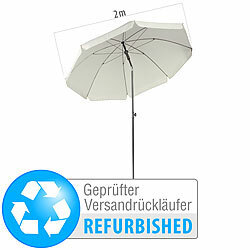 Royal Gardineer 2-teiliger Sonnenschirm mit Sonnenschutz UV 50+, Versandrückläufer Royal Gardineer Sonnenschirm