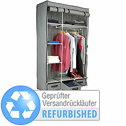 PEARL Armoire pliante 2-portes avec 6 compartiments, retour de livraison PEARL armoires à vêtements soft disponible sur eMall