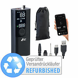 AGT Smarte Akku-Luftpumpe mit OLED-Display; bis 120 psi; Versandrückläufer AGT 