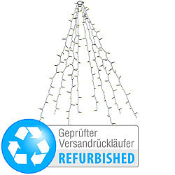 Lunartec Weihnachtsbaum-Überwurf-Lichterkette Versandrückläufer Lunartec