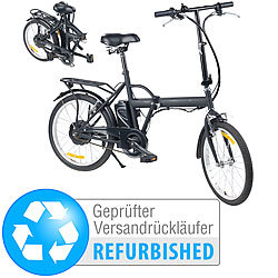 eRädle Klapp-Pedelec 20" mit bürstenlosem Motor, 25 km/h (Versandrückläufer) eRädle Klapp-Pedelecs