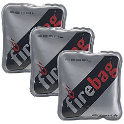 firebag 3er-Set Taschenwärmer "Firebag" für warme Hände, wiederverwendbar firebag