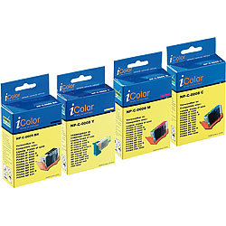 iColor Color-Pack für CANON (ersetzt PGI-5BK/CLI-8C/M/Y) iColor Multipacks: kompatible Druckerpatronen für Canon Tintenstrahldrucker