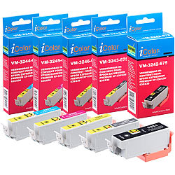 iColor Tintenpatronen ColorPack Epson (ersetzt T3357 / 33XL), BK/PBK/C/M/Y iColor Multipacks: Kompatible Druckerpatronen für Epson Tintenstrahldrucker