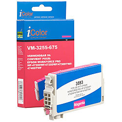 iColor Tinten-Patrone T3593 / 35XL für Epson-Drucker, magenta (rot) iColor Kompatible Druckerpatronen für Epson Tintenstrahldrucker