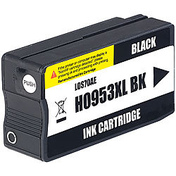 iColor Tintenpatrone für HP (ersetzt No.953XL), schwarz iColor Kompatible Druckerpatronen für HP Tintenstrahldrucker