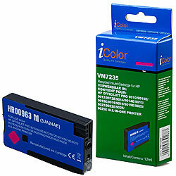 recycled / rebuilt by iColor Tintenpatrone für HP (ersetzt No. 963), magenta recycled / rebuilt by iColor Kompatible Druckerpatronen für HP Tintenstrahldrucker