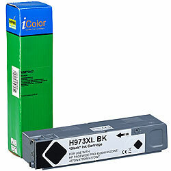 iColor Tintenpatrone für HP (ersetzt HP 973X), schwarz / black iColor Kompatible Druckerpatronen für HP Tintenstrahldrucker