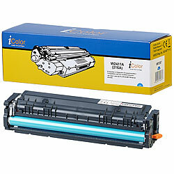 iColor Toner für HP-Laserdrucker (ersetzt HP 216A, W2411A), cyan iColor Kompatible Toner-Cartridges für HP-Laserdrucker