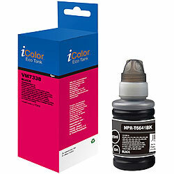 iColor Nachfüll-Tinte für Epson, ersetzt Epson C13T66414A, black (schwarz) iColor 